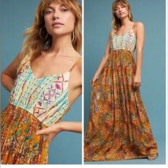 Anthropologie Dresses & Skirts - Raga X Anthropologie Women's Parkland Maxi Dress Embroiderd size S